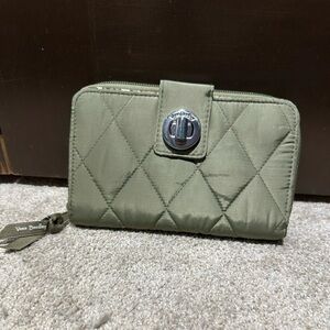Vera Bradley Quilted Green Wallet